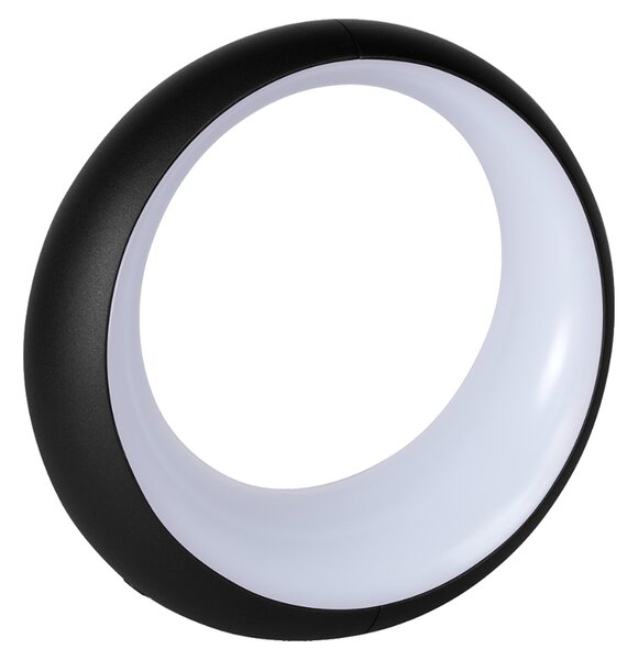 Černá nabíjecí stolní LED lampa Fermob Hoopik 24 cm