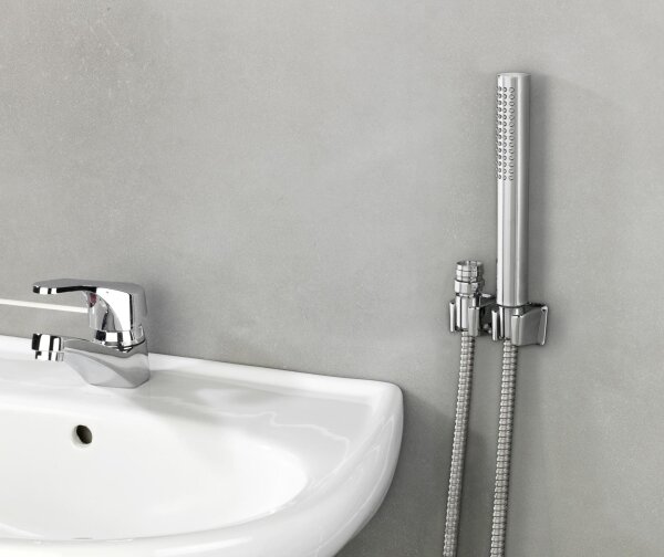 WENKO 81340100 - Sprcha DUO 170x2,7 cm lesk. chrom/stříbrná/šedá