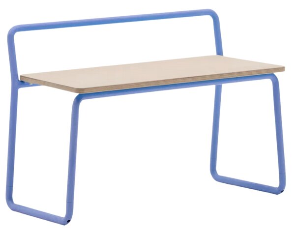 Modrá dětská lavice Kave Home Tinn 75 cm