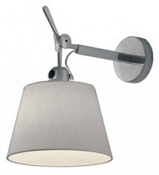 Nástěnná Svítidla Artemide, stmívatelné, Šedá, Obývací pokoj, Tkanina / Textil