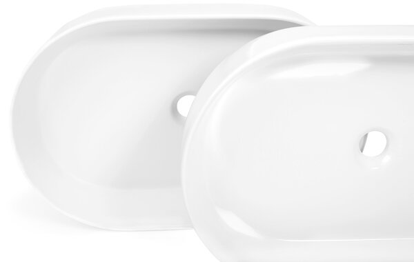 Rea Nadia, umyvadlo na desku 610x385x120mm, bílá matná, REA-U9657