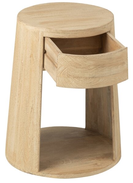 Dřevěný odkládací stolek J-line Colis 40 cm
