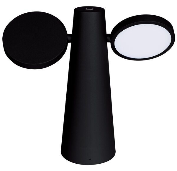 Černá nabíjecí stolní LED lampa Fermob Oto 27 cm
