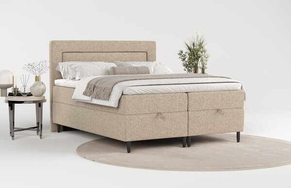 Maison de Rêve Béžová čalouněná postel NEA 140 x 200 cm, boxspring