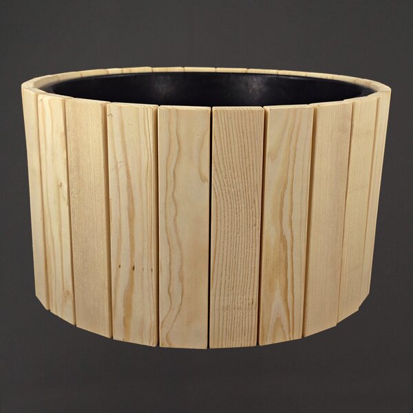 AMADEA Dřevěný designový obal s plastovou nádobou uvnitř, 54x54x30 cm