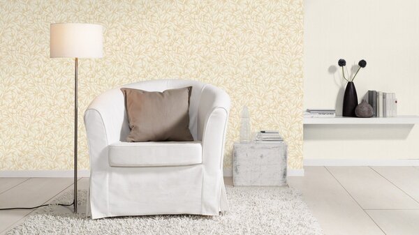 RASCH | Vliesová tapeta na zeď Novella XL 983142 | 1,06 x 10,05 m | zlatá, krémová