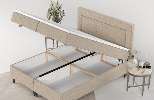 Maison de Rêve Béžová čalouněná postel NEA 140 x 200 cm, boxspring