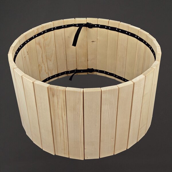 AMADEA Dřevěný designový obal s plastovou nádobou uvnitř, 64x64x35 cm