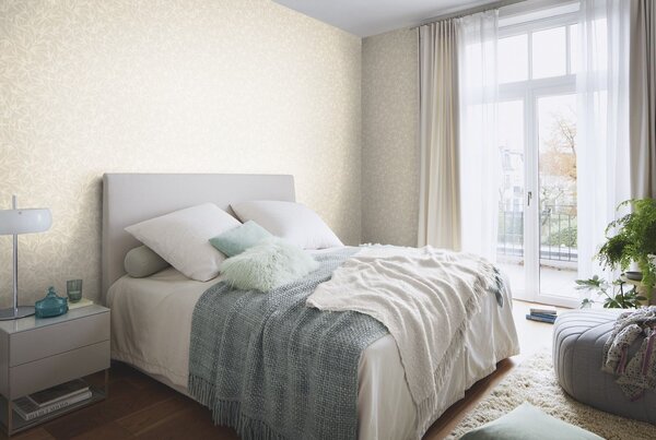 RASCH | Vliesová tapeta na zeď Novella XL 983173 | 1,06 x 10,05 m | béžová, bílá