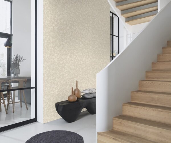 RASCH | Vliesová tapeta na zeď Novella XL 983173 | 1,06 x 10,05 m | béžová, bílá