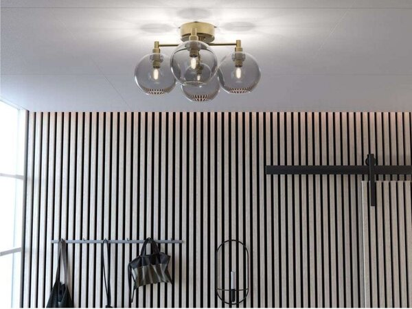 Stropní Lampa Belid, stmívatelné, Modrá, Obývací pokoj, Sklo