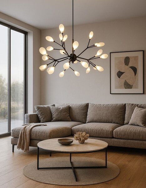Toolight Stromová závěsná lampa 27 APP590-CP Černá