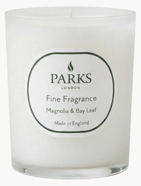 Ručně vyrobená vonná svíčka Fine Fragrance (magnólie, bobkový list a bílé pižmo)