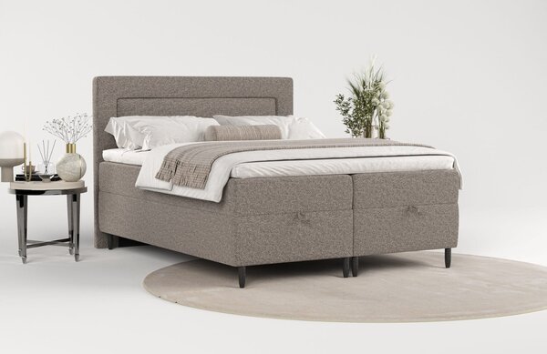 Maison de Rêve Hnědá čalouněná postel NEA 140 x 200 cm, boxspring