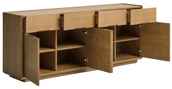 Kave Home Dubová komoda Arelida 200 x 45 cm