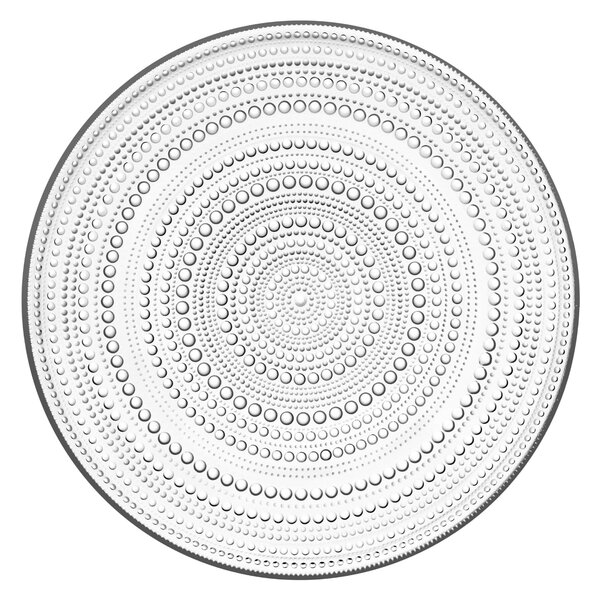 Skleněný talíř Kastehelmi Ø 31,5 cm – Clear