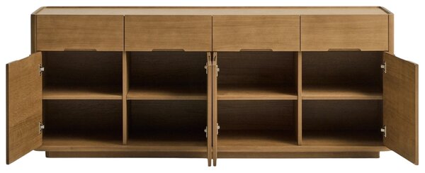 Kave Home Dubová komoda Arelida 200 x 45 cm