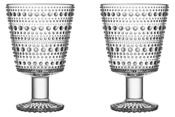 Skleněný pohár Kastehelmi 260 ml Clear – set 2 ks