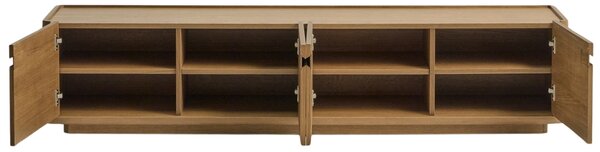 Kave Home Dubový TV stolek Arelida 200 x 40 cm