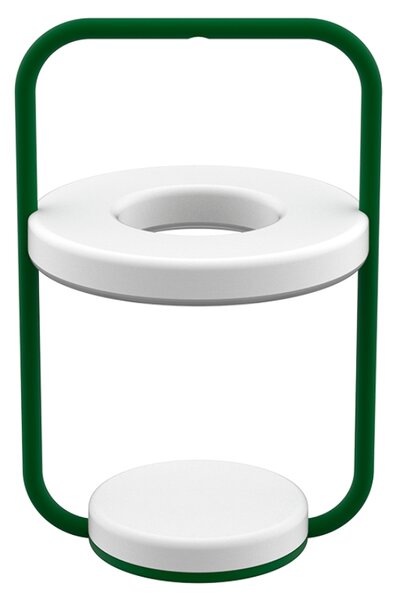 Tmavě zelená nabíjecí stolní LED lampa Fermob Ulli 30 cm