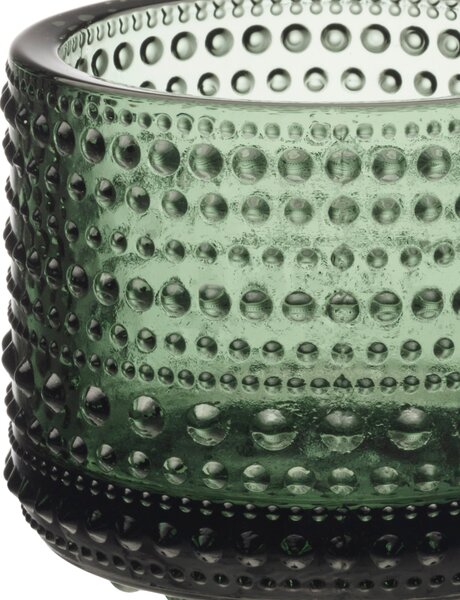 Skleněný svícen Kastehelmi 6,4 cm – Pine Green