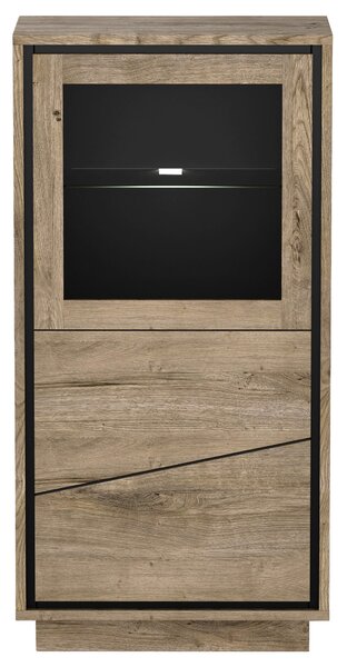 VITRÍNA, koňaková, 68/143/37 cm Hom`in - Kredence a vitríny
