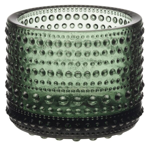 Skleněný svícen Kastehelmi 6,4 cm – Pine Green