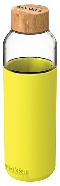Skleněná láhev na vodu Quokka Flow neon green, 660 ml