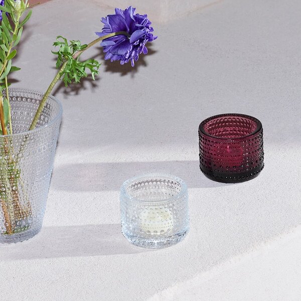 Skleněný svícen Kastehelmi 6,4 cm – Clear