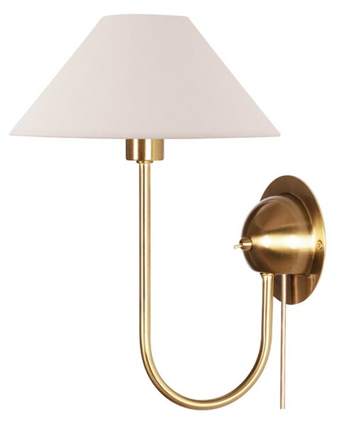 Nástěnná Svítidla Globen Lighting, IRIS, Béžová, Obývací pokoj, Tkanina / Textil, Vintage