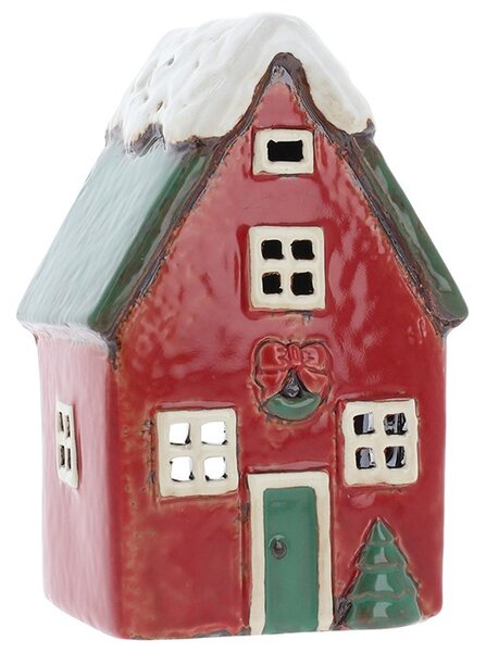 Keramický svícen Domek 15 cm