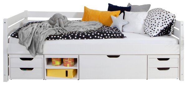 POSTEL S ÚLOŽNÝM PROSTOREM, 90/200 cm, bílá MID.YOU - Online Only dětské postele, Online Only