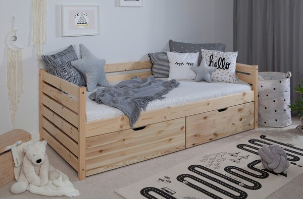 POSTEL S ÚLOŽNÝM PROSTOREM, 90/200 cm, přírodní barvy MID.YOU - Online Only dětské postele, Online Only