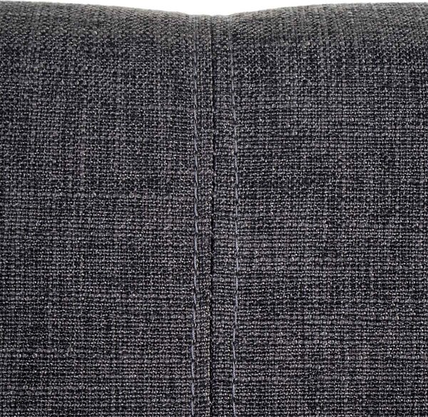 Sada 6 jídelních židlí HWC-A50 II, kuchyňská židle, retro design 50. let textil, tmavě šedá, světlé nohy
