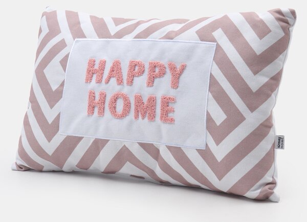 Sinsay - Dekorační polštář s nápisem HAPPY HOME - béžová