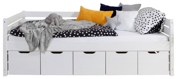 POSTEL S ÚLOŽNÝM PROSTOREM, 100/200 cm, bílá MID.YOU - Online Only dětské postele, Online Only