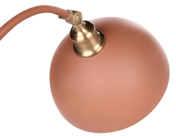 Stojací lampa LENNON Nastavitelná Kov Oranžová