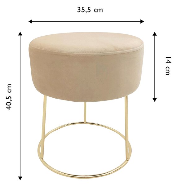 TABURET, textil, 35,5/40,5/35,5 cm Echtwerk - Taburety, Online Only