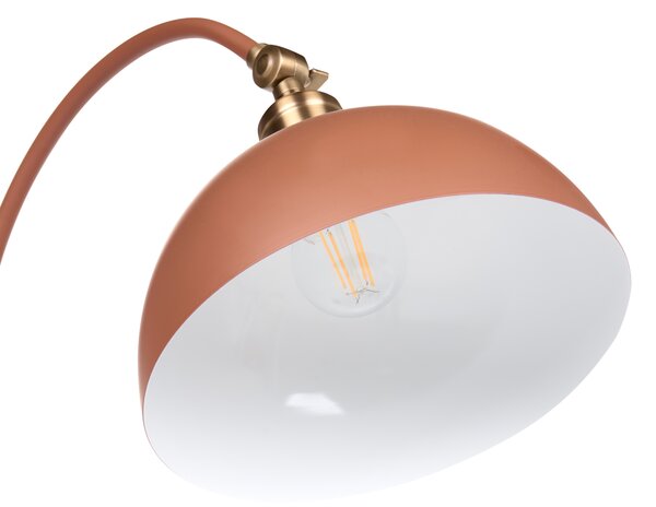 Stojací lampa LENNON Nastavitelná Kov Oranžová
