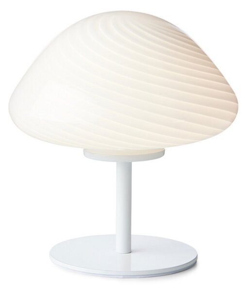 Stolní lampa Halo Design, Bílá, Obývací pokoj, Sklo