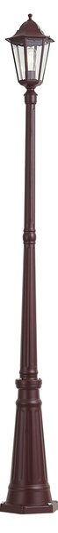 Klasická venkovní lucerna tmavě červená 213 cm IP44 - Havana