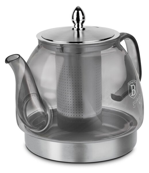 Konvice čajová termosklo s filtrem 1,2 l šedá pro indukci