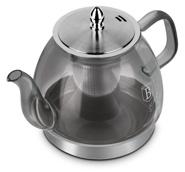 Konvice čajová termosklo s filtrem 1,2 l šedá pro indukci