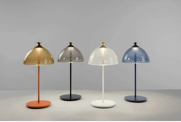 Stolní lampa Kartell, Oranžová, Ložnice, Hliník