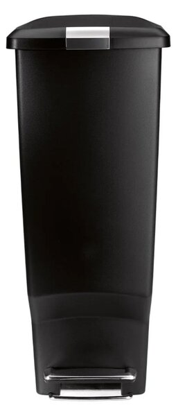 Pedálový odpadkový koš Simplehuman – 40 l, úzký, černý plast