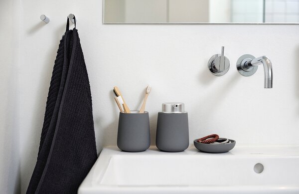 Zone Denmark Tmavě šedá porcelánová miska na mýdlo Nova