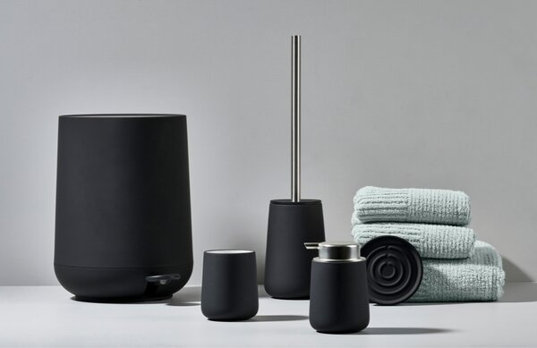 Zone Denmark Černá porcelánová miska na mýdlo Nova