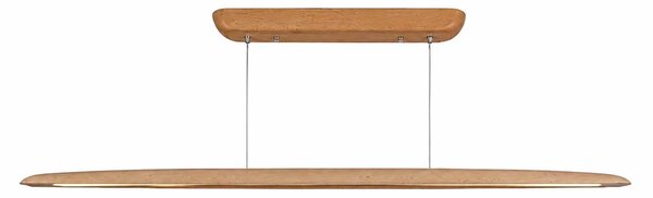 VK Light Woody LED závěsné liniové dřevěné svítidlo zaoblené 1300 mm