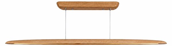 VK Light Woody LED závěsné liniové dřevěné svítidlo zaoblené 1300 mm