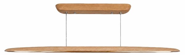 VK Light Woody LED závěsné liniové dřevěné svítidlo zaoblené 1300 mm